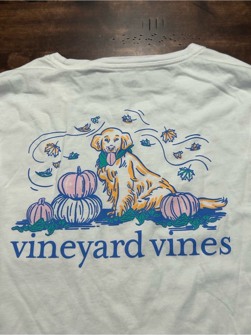 Women’s Vineyard Vines Halloween Dog Pumpkin L/S Whale Tee T-shirt Size Large